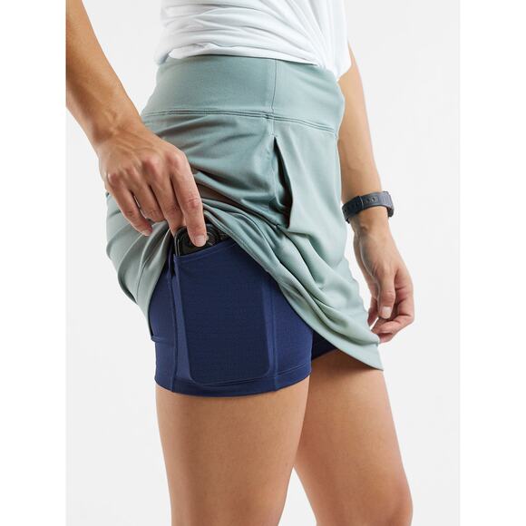 Title Nine Dream On Skort Skirt in Teal Women's Medium - Picture 1 of 5